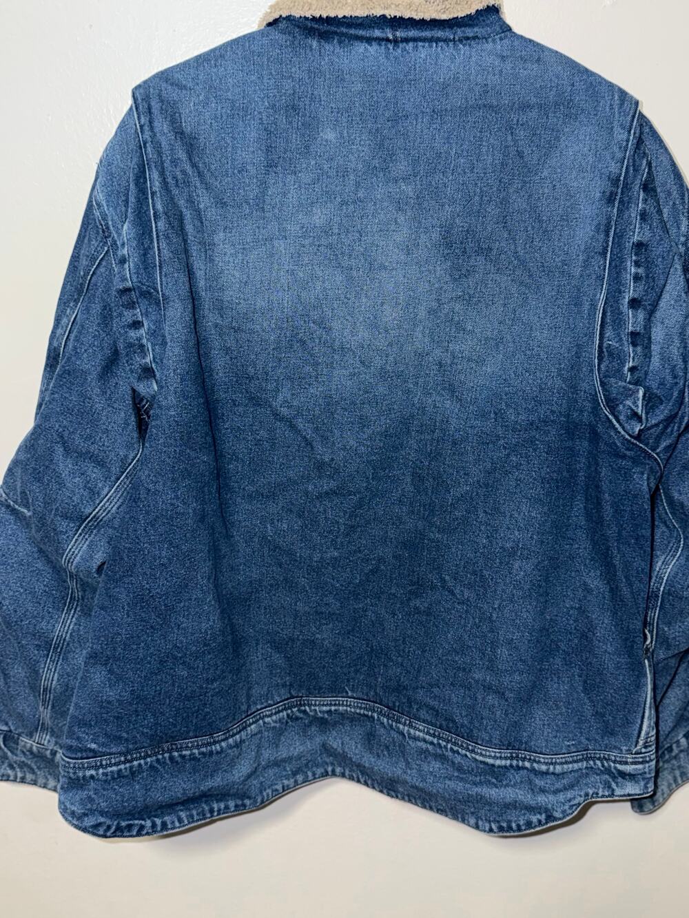 Carhartt Denim Jacket / Blue / Relaxed Fit / Sherpa Lined / XL - Picture 12 of 14
